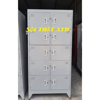 TỦ HỒ SƠ SẮT - TỦ LOCKER 10 CỬA