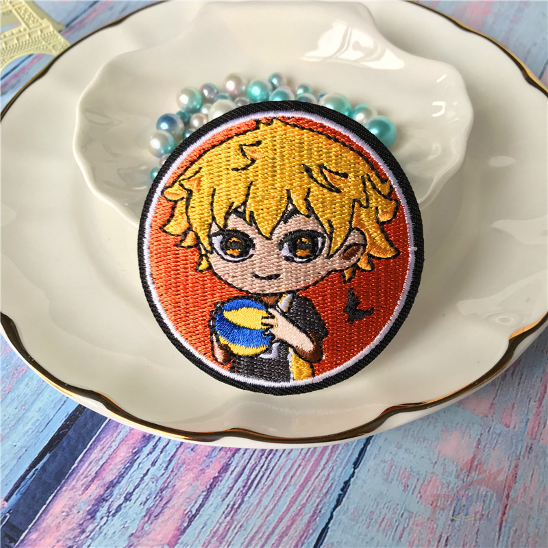 ☸ Miếng Dán Ủi Quần Áo Hình Anime Haikyuu ☸ 1 Miếng Dán Ủi Lên Quần Áo Hình Huy Hiệu