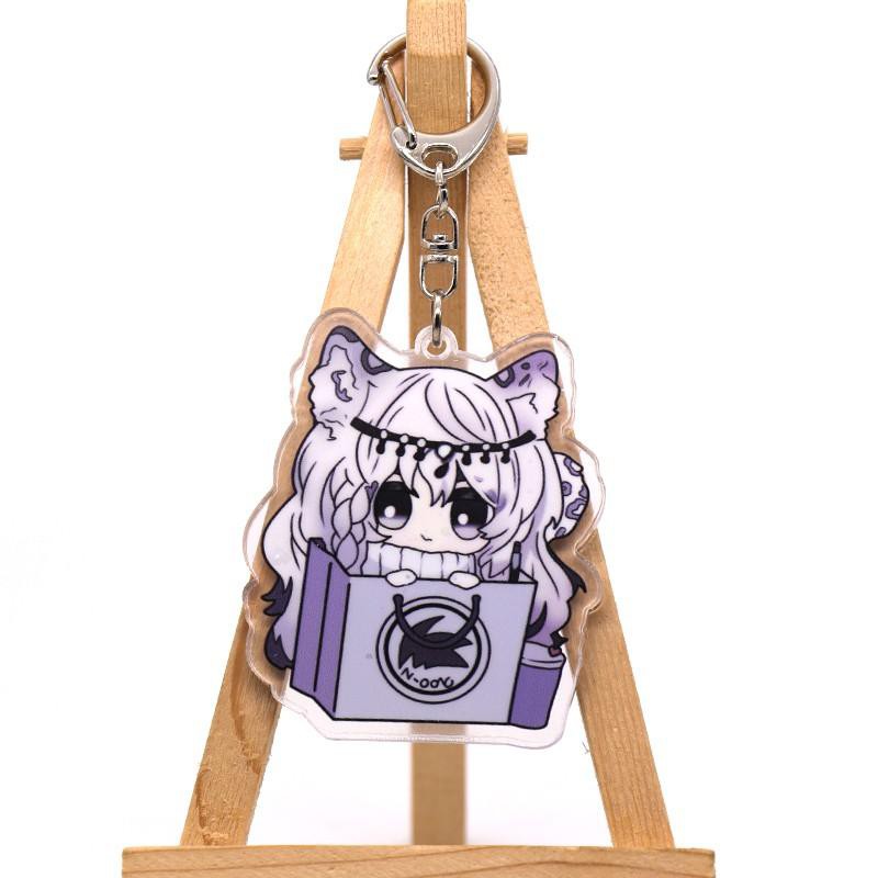 ( Mica trong acrylic) Móc khóa Arknights ver ShoppingBag in hình anime chibi