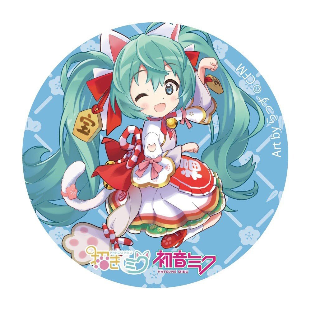 Huy hiệu cài áo IN HÌNH Miku Hatsune ver neko anime chibi dễ thương tiện lợi