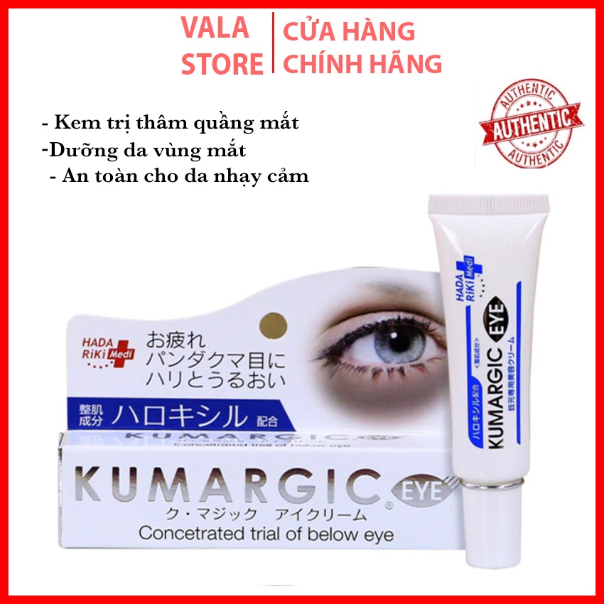 Kem Giảm Thâm Quầng Mắt Kumargic, Giảm Bọng Mắt 20gr