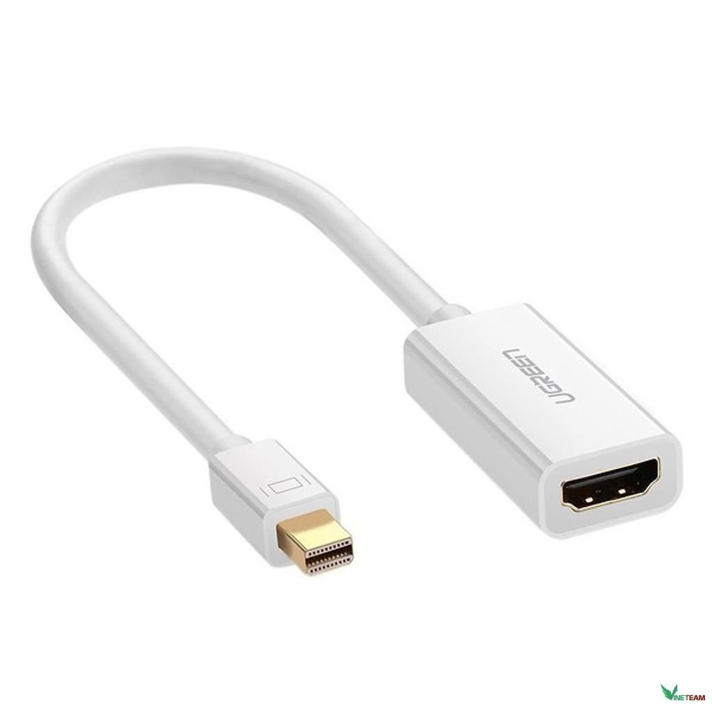 Cáp chuyển đổi MINI DISPLAY PORT to HDMI, hỗ trợ phân giải 1920*1080_ Cáp Mini displayport to HDMI Ugreen 10460 -dc3774