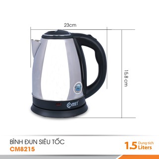 Bình đun siêu tốc Comet CM8215 1.5L {dhtn}