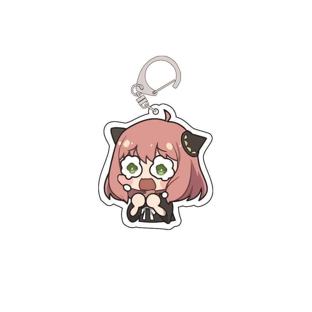 Móc khóa in hình ANYA nhân vật SPY X FAMILY GIA ĐÌNH ĐIỆP VIÊN anime chibi mica trong acrylic