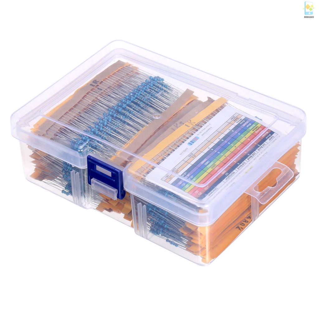 Bộ 2000 điện trở 130 giá trị 1/4W 0.25W 1% mới