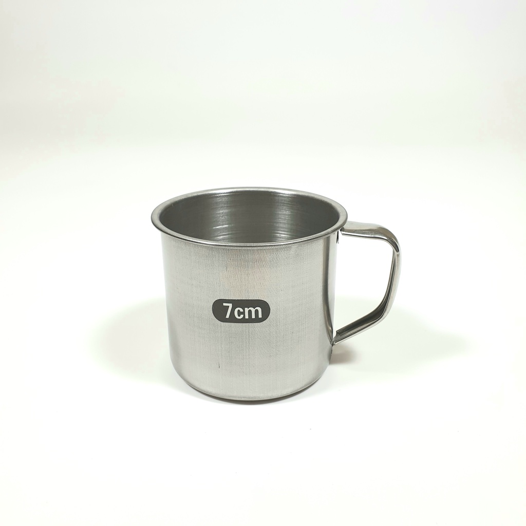 COMBO 3 Ca inox 7cm có quai uống nước làm đá cao cấp