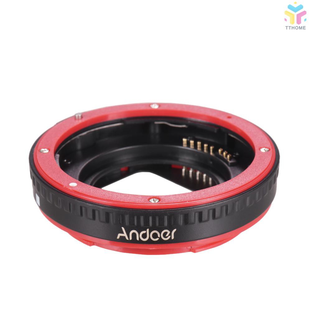 T&T Andoer Portable Auto Focus AF Macro Extension Tube Adapter Ring (13mm +21mm +31mm) for Canon EOS EF EF-S Mount Lens