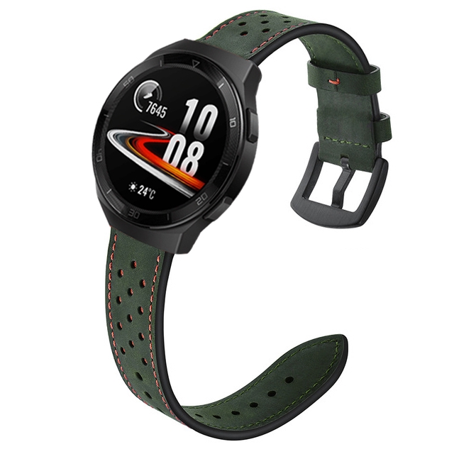 Jansin Dây đeo da 22mm cho đồng hồ thông minh Xiaomi Mi Watch nhiều màu sắc