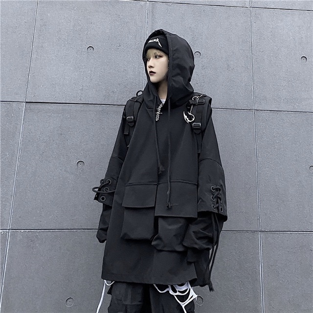 Áo hoodie đan dây túi hộp | BigBuy360 - bigbuy360.vn