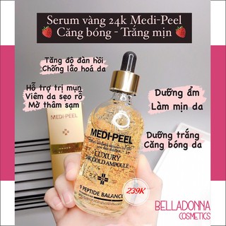 Tinh chất vàng ngăn ngừa lão hóa medi-peel luxury 24k gold ampoule 100ml