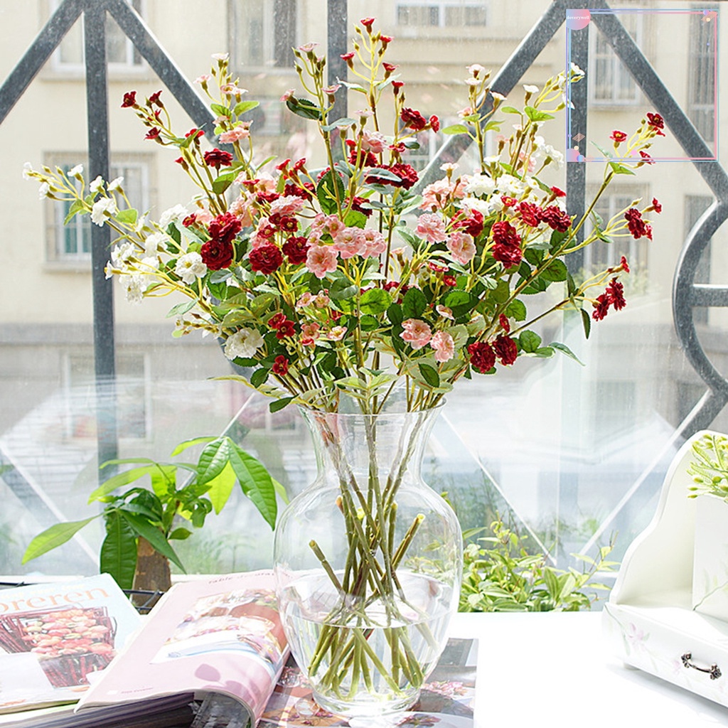 Bó Hoa Nhân Tạo Bằng Vải Đa Năng Trang Trí Nhà Cửa