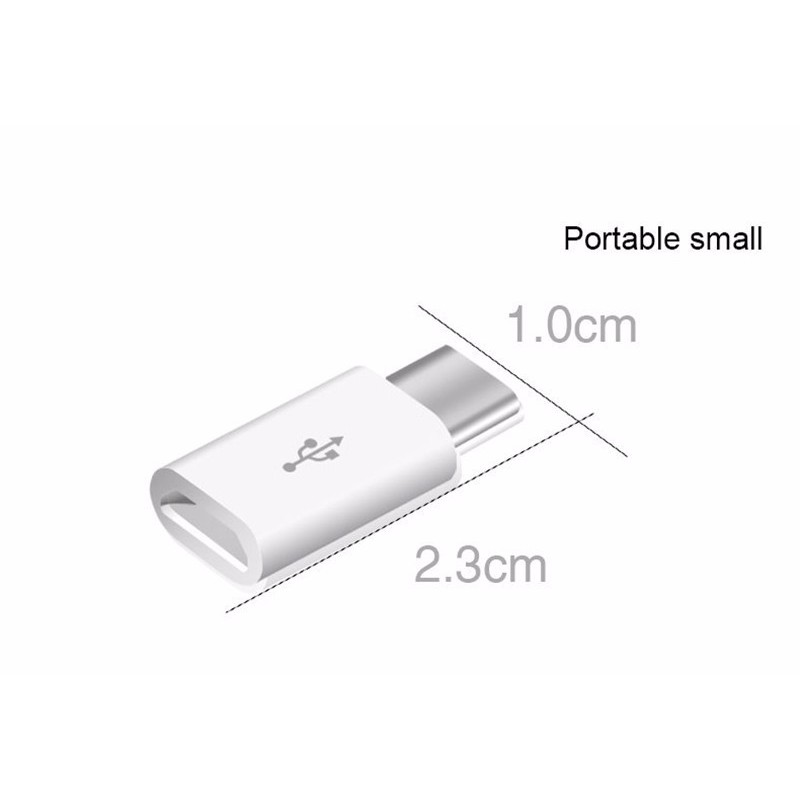 Đầu chuyển cáp sạc micro USB Sang type C – jack chuyển type C F244SP2