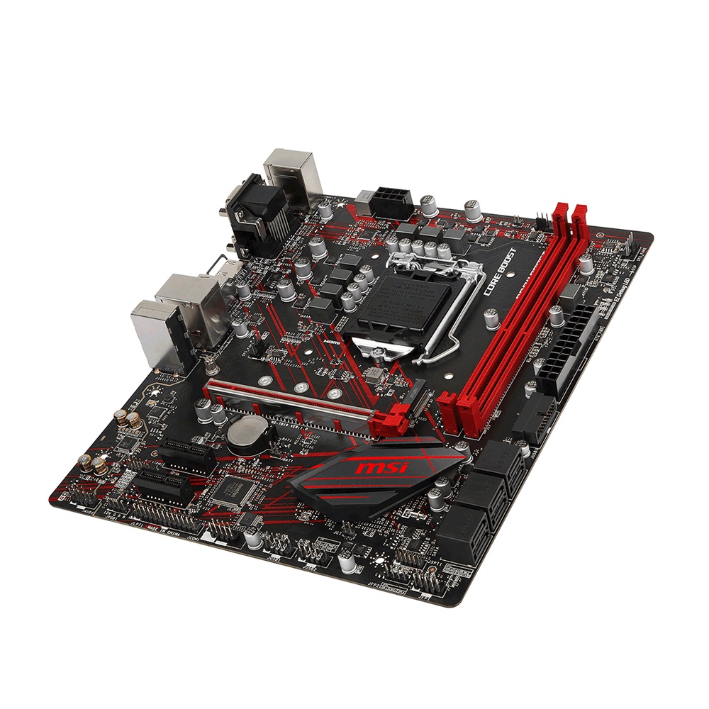 Bo mạch chủ Mainboard MSI B360M Gaming Plus (Intel B360, Socket 1151, m-ATX, 2 khe RAM DDR4) - hàng new full box