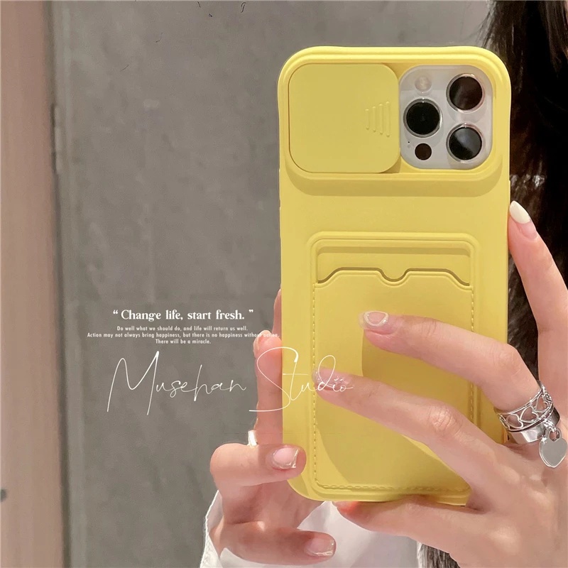 Ốp Điện Thoại Bảo Vệ Máy Ảnh Có Ngăn Đựng Thẻ Cho Iphone 13 Pro Max 12 Pro Max 12 7 8 Plus Xs Max 11 Pro Max 7 8 Plus