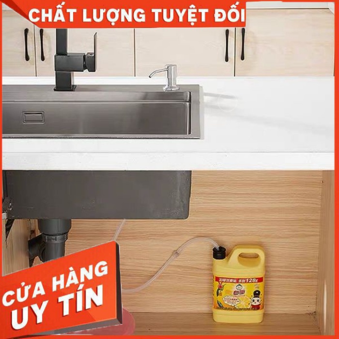 Bộ vòi bơm hút nước rửa bát gắn bồn tiện dụng, hút nước rửa chén, nước rửa bát xoay 360 dây silicol