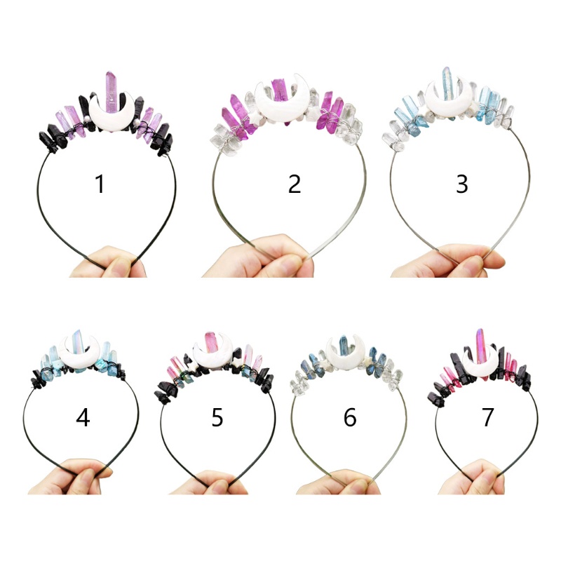 Flgo Vương Miện Cài Tóc Đính Pha Lê Màu Sắc Tương Phản Dành Cho Cô Dâu