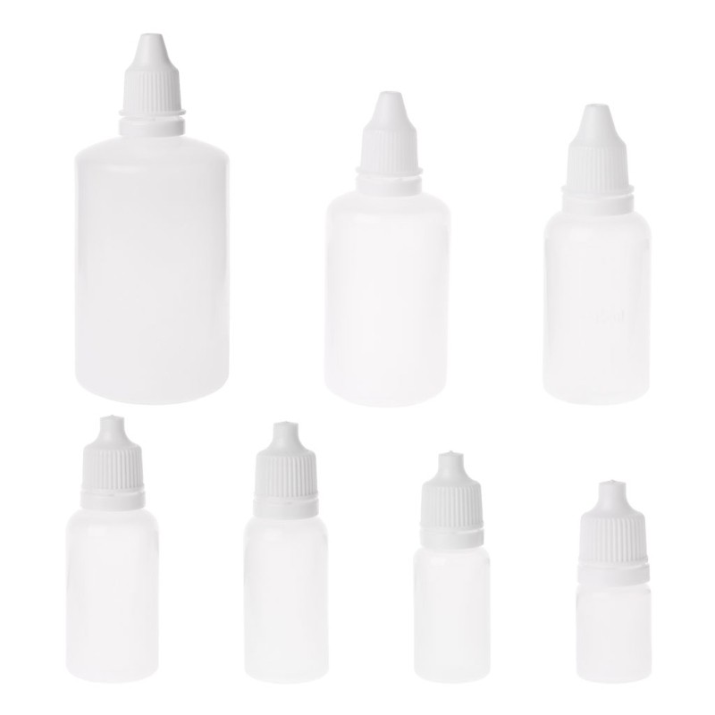 Chai nhỏ giọt dạng bóp dùng để đựng dung dịch lỏng tiện dụng 5-100ml