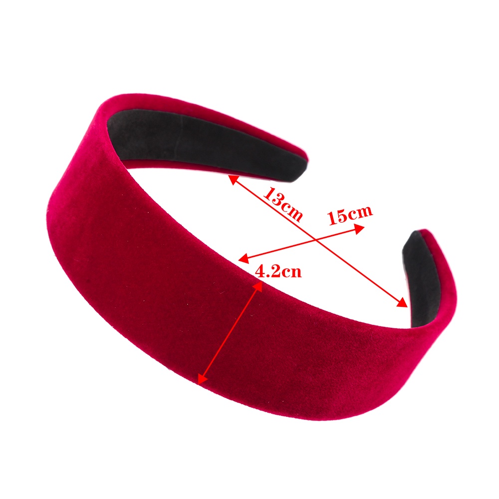 Băng Đô/Dây Buộc Tóc Haimeikang Vải Nhung Bản Rộng Phong Cách Hàn Quốc Cổ Điển