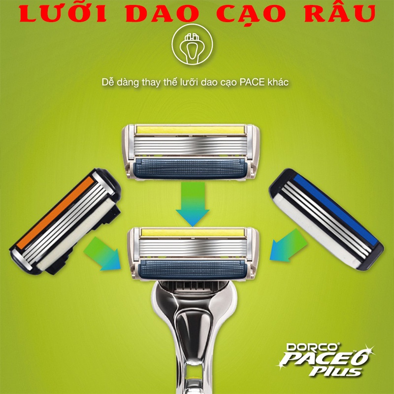 Lưỡi dao cạo râu 6 lưỡi Chính hãng Dorco LDC6