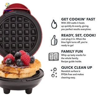 Mini Waffle Maker Machine for Individual Waffles Hash Browns Breakfast Snacks