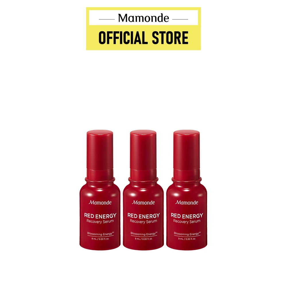 [HB gift] Bộ 3 tinh chất cung cấp năng lượng phục hồi cho da Mamonde Red Energy Recovery Serum 9ml x 3