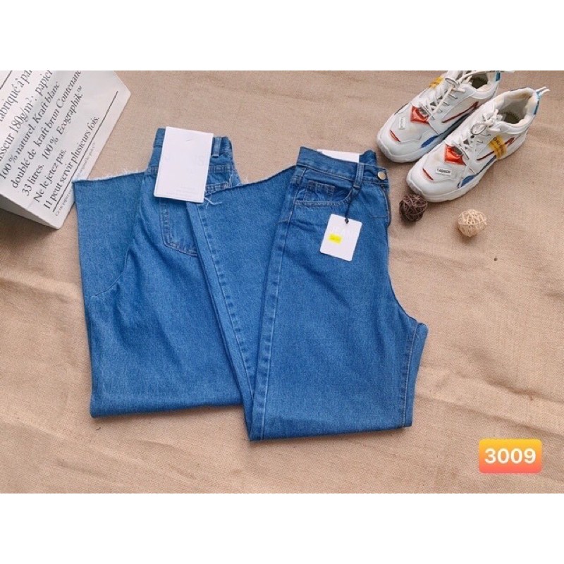 QUẦN JEAN ỐNG RỘNG XANH ĐẬM🎯mã 3009 | BigBuy360 - bigbuy360.vn