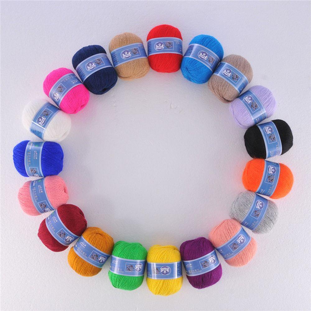 LONTIME Set 50 + 20g Sợi Lông Chồn Nhiều Màu Sắc Để Lựa Chọn