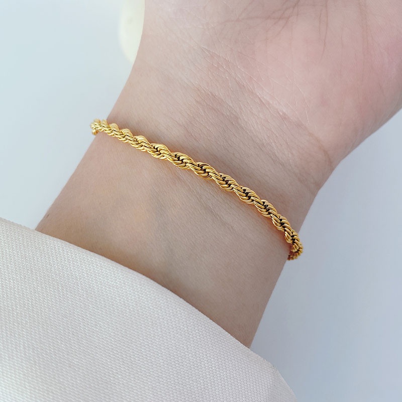 Vòng Tay Mạ Vàng 18k Thời Trang Hàn Quốc Cho Nữ