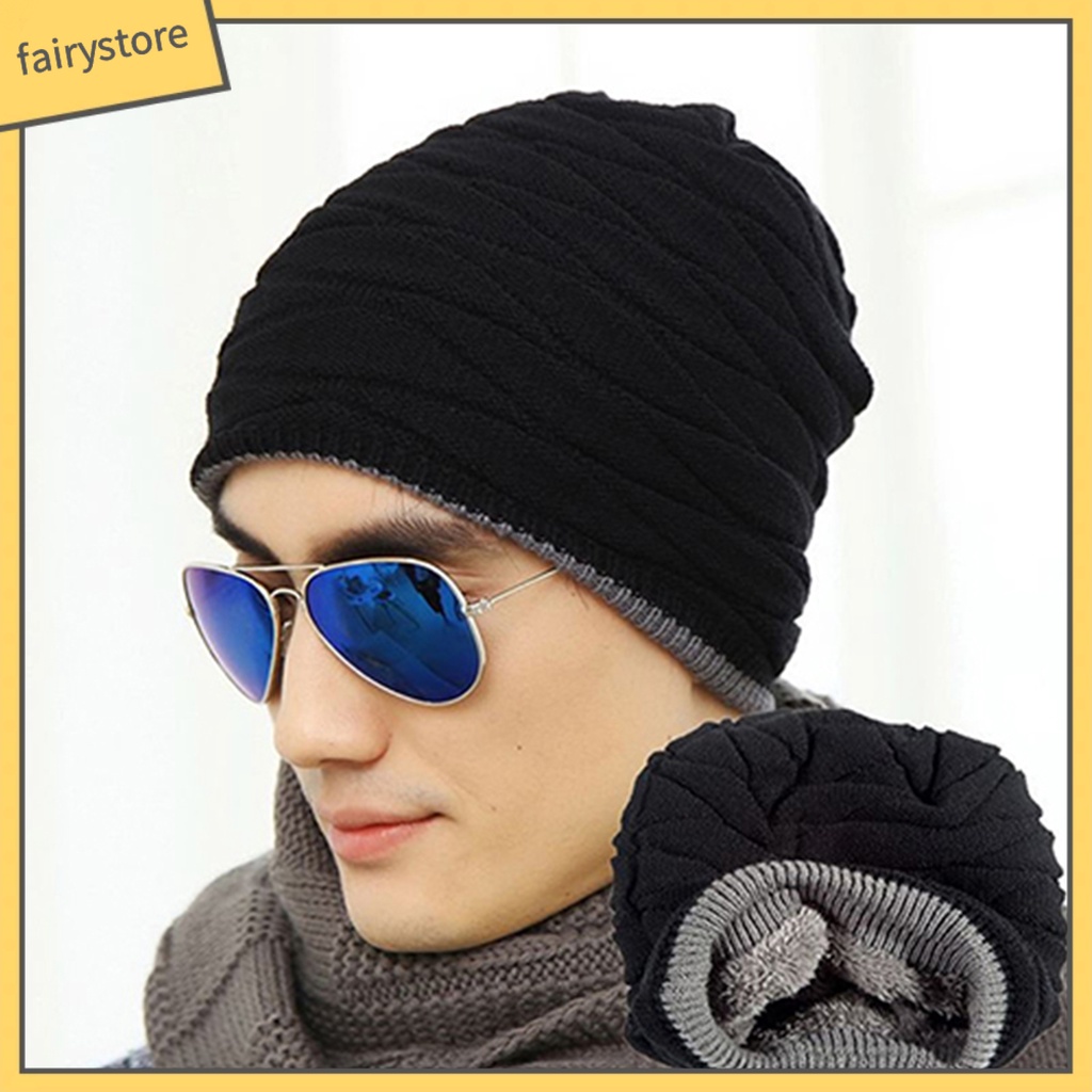 Mũ Trùm Đầu Phối Lông Thú Phong Cách Hip-Hop Cho Nam