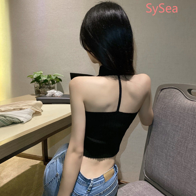 Áo Croptop Không Tay Phối Khoá Kéo Trẻ Trung Cho Nữ