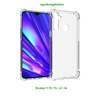 Ốp lưng OPPO Realme 5 / 5i / 5s / C3 / 6i / 5 pro dẻo trong suốt chống sốc bảo vệ điện thoại