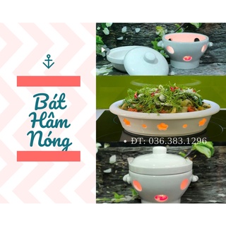 Bát hâm nóng thức ăn-bếp cá hâm nóng thức ăn-gốm sứ bát tràng