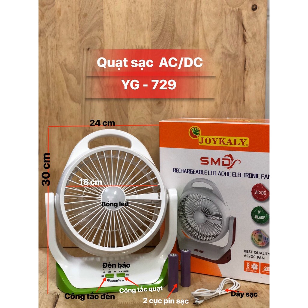 Quạt Sạc Đa năng Siêu Mát JOYKALY YG - 729