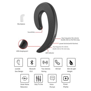 Tai nghe bluetooth không dây 10.10 có micro cho Android Iphone X / 8 / 7 / 6