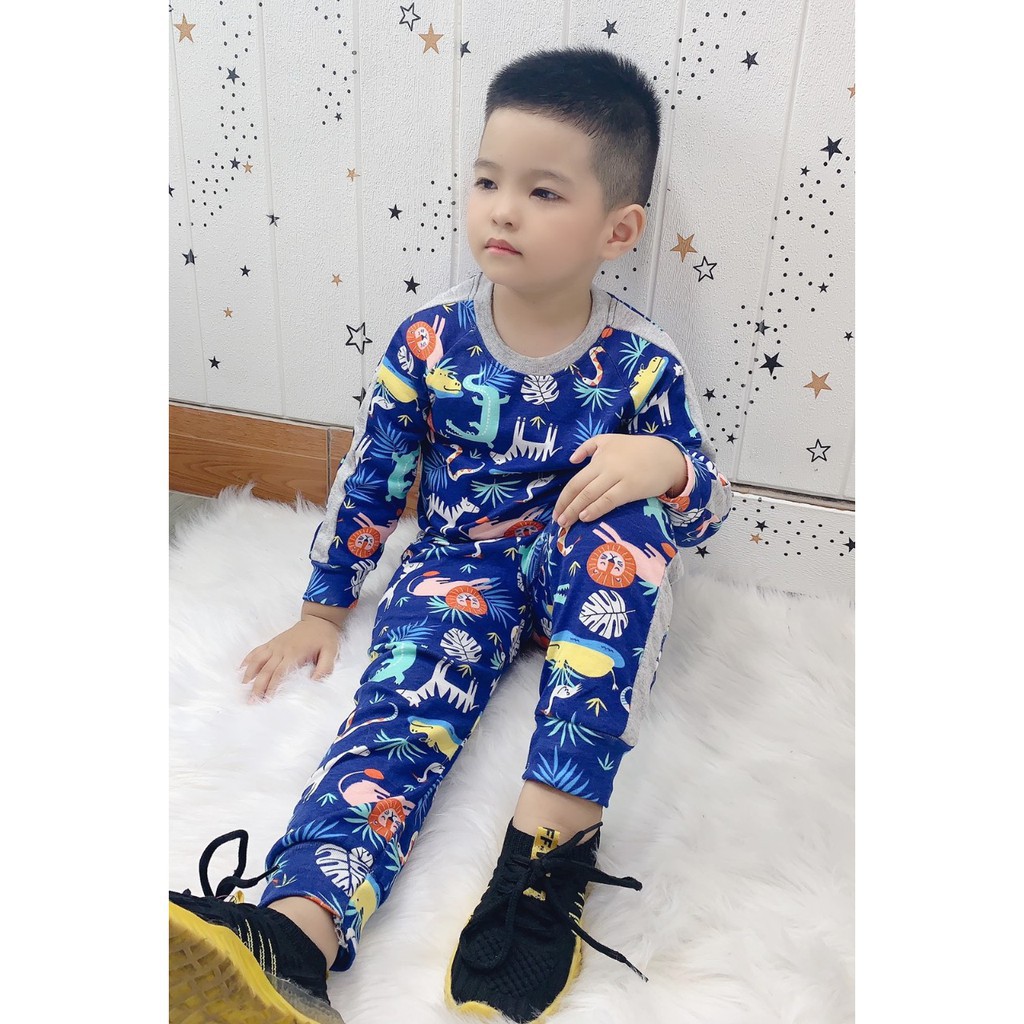 [THANH LÝ] Bộ cotton dài tay dư xịn CỰC ĐẸP cho bé trai (7-20kg)