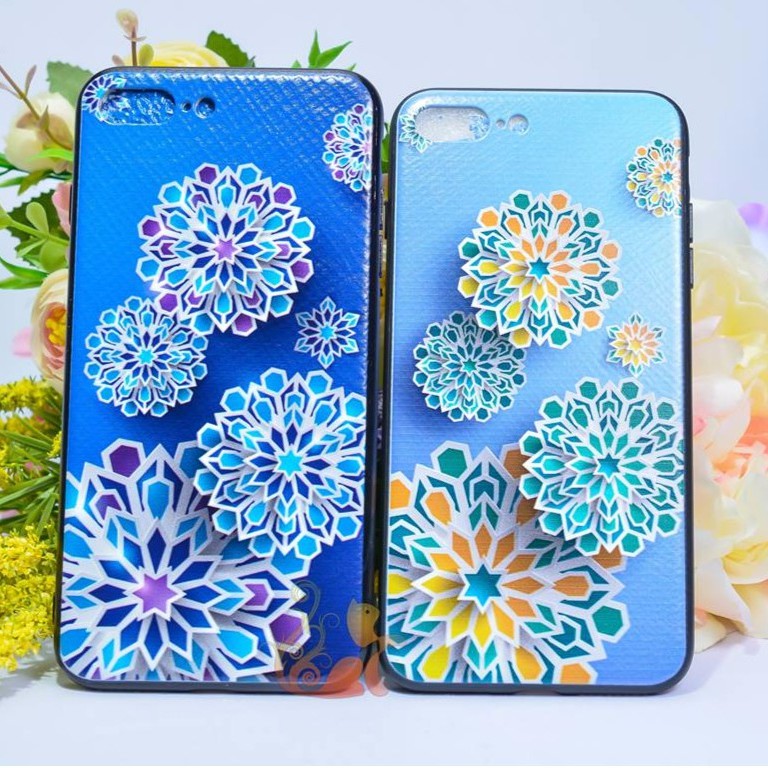 Ốp lưng /Case SILICON Hoa Phú Quý 4D vân nổi cho Iphone 5/5s/6/6s/7/7+/8/8+/X