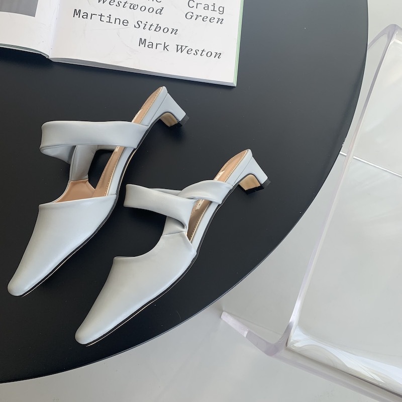 IELGY Dép Mũi Vuông Thời Trang Cho Nữ