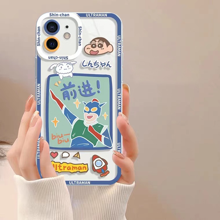 Ốp Điện Thoại Silicon Trong Suốt In Hình Ultraman Cho IPhone 13 12 11 Pro MAX Mini 6 6s 7 8 Plus X XS MAX XR