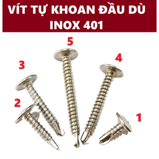 Vít đầu dù tự khoan inox 401