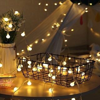 ĐÈN DÂY BI CHERRY BALL TRANG TRÍ DÀI 6M BÓNG TRÒN CHỚP NHÁY