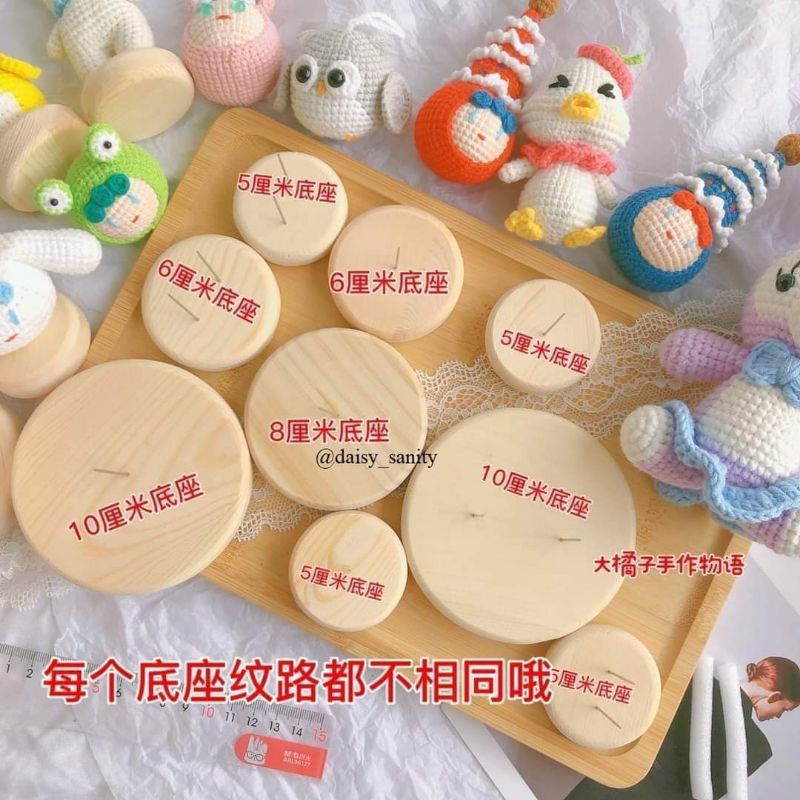 Đế gỗ búp bê đủ size