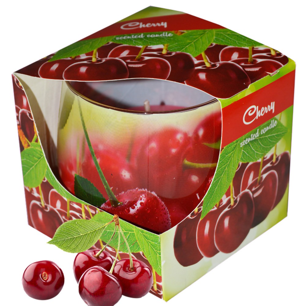 Ly nến thơm tinh dầu Admit Cherry 100g QT026993 - quả anh đào, nến trang trí, thơm phòng, thư giãn, khử mùi