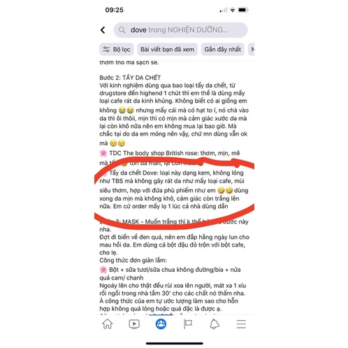 TẨY TẾ BÀO CHẾT DOVE MACCDAMIA SỮA GẠO, HẠT LỰU BƠ KIW LÔ HỘI