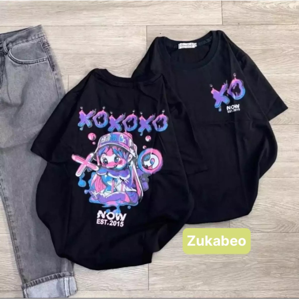 [FREESHIP] Áo Thun Unisex XO XO XO BÉ GÁI TÓC DÀI Siêu Hot Thời Trang