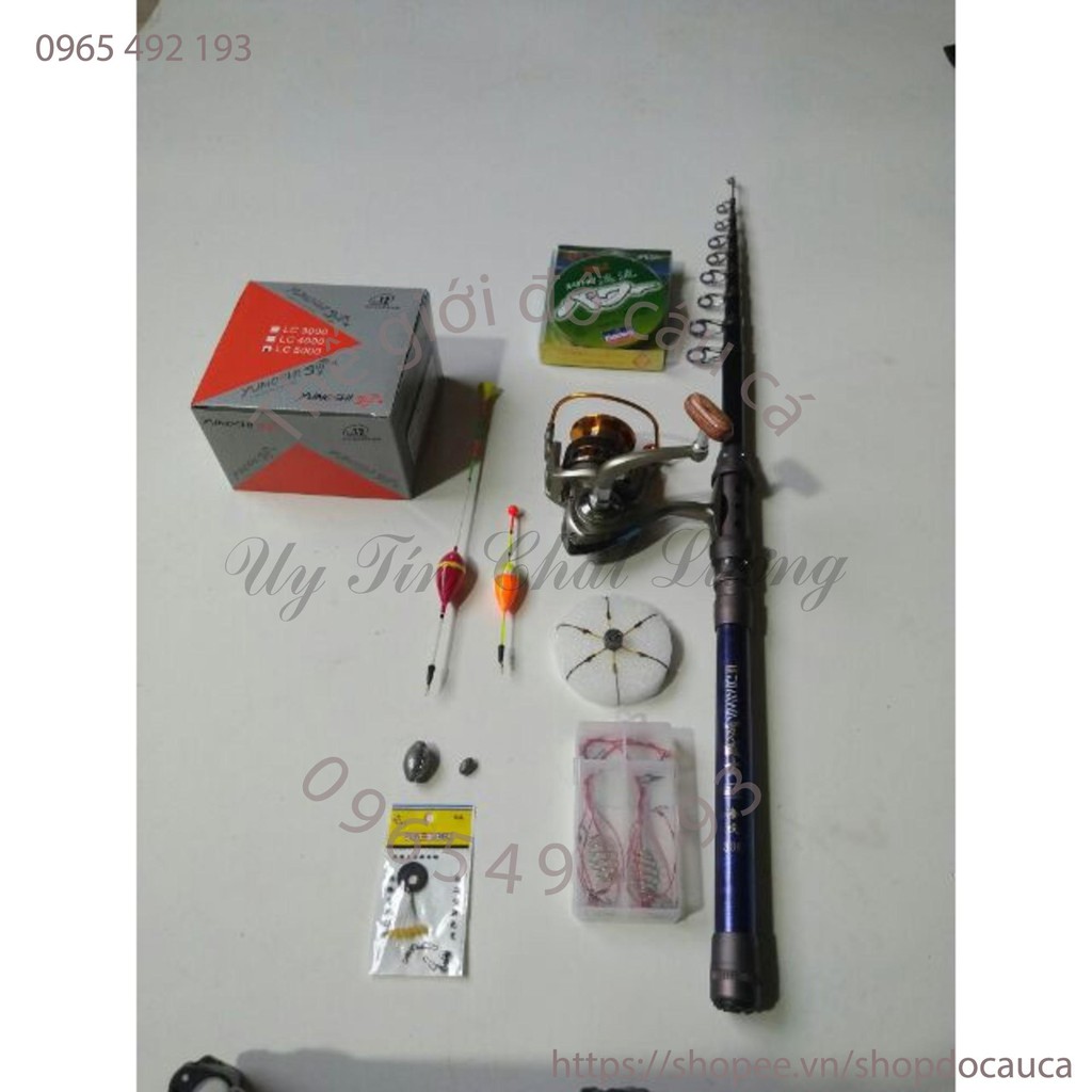 Bộ cần câu Daiwa rút gọn dài 3M + LC 6000 ( rẻ vô địch )