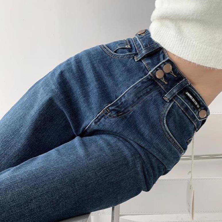 NEW ARRIVALS HÀNG Có SĂN- Quần JEAN 2 CÚC ĐẬM CẠP CAO SIÊU HACK DÁNG   KÈM ẢNH THẬT SHOP CHỤP 100%