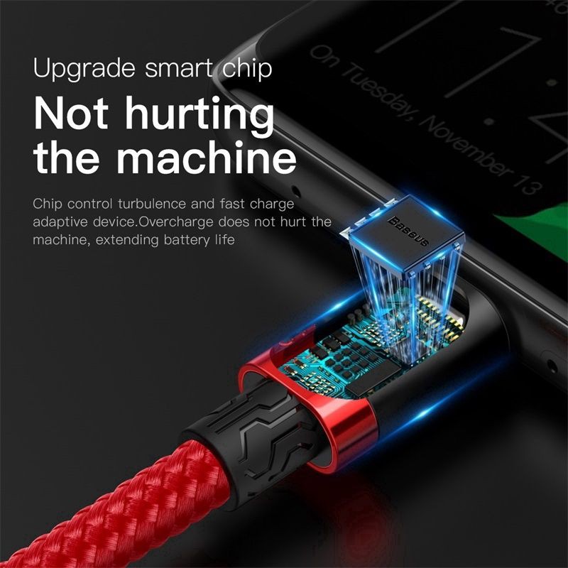 Dây cáp sạc nhanh thương hiệu Baseus 5A cổng USB - Type C chất lượng cao cho