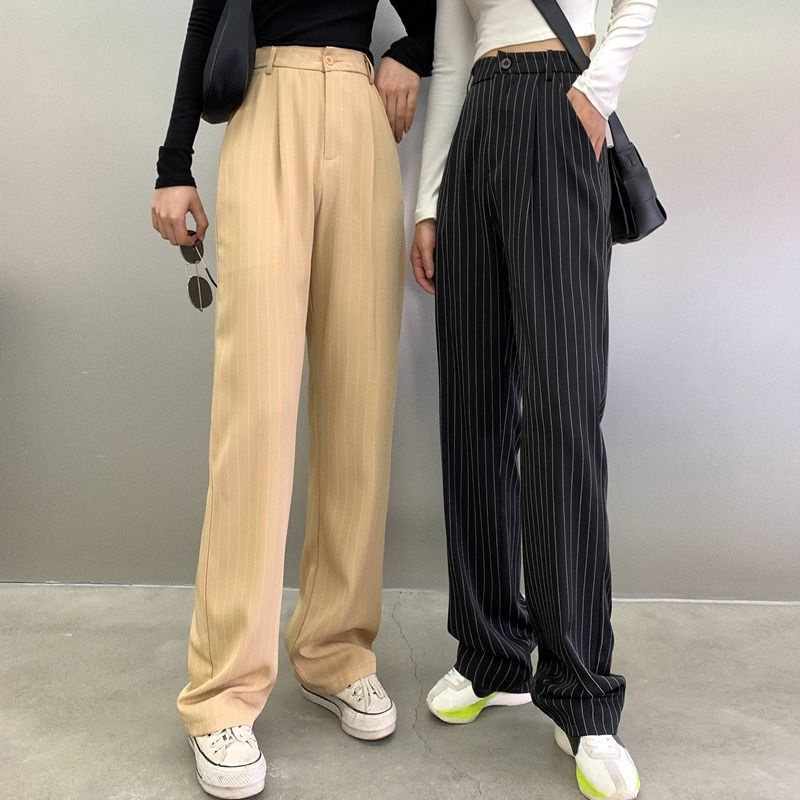 Quần Dài Màu Trơn Phong Cách Hàn Quốc Thời Trang Cho Nữ