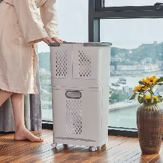KỆ NHỰA 2 TẦNG CÓ BÁNH XE HÀN QUỐC