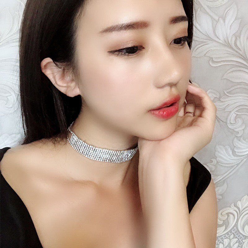 Vòng cổ/Chocker đính FULL đá cao cấp sang chảnh siêu xinh - siêu HOT